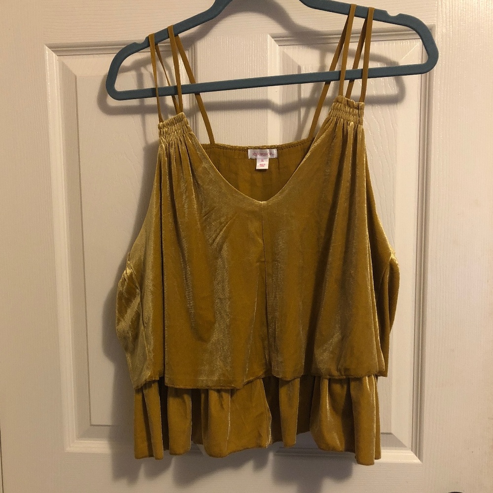 Velvet Gold Blouse